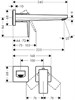 HANSGROHE Смеситель для раковины настенный Hansgrohe Metropol 32526700 матовый белый - фото 150442