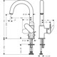 HANSGROHE Смеситель для раковины со сливным гарнитуром Hansgrohe Vernis Blend 210 71554000 хром - фото 150466