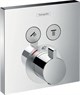 HANSGROHE Термостат с двумя запорными вентилями Hansgrohe ShowerSelect 15763000 - фото 150803