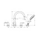 HANSGROHE Смеситель на край ванны Hansgrohe Vernis Shape 71459000 хром - фото 151155