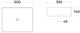 SINTESI Раковина  LVB-APP-407 накладная белая 500х395х130, без отверстия под смеситель - фото 151612