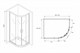 ABBER Душевой уголок  Schwarzer Diamant AG01190B, размер 100x90 см, двери раздвижные, стекло 6 мм - фото 151745