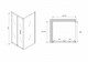 ABBER Душевой уголок  Sonnenstrand AG07090B-S75B, размер 90x75 см, двери складные, стекло 6 мм AG07090B-S75B - фото 153165