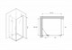 ABBER Душевой уголок  Zart AG08090-S71, размер 90x70 см, двери распашные, стекло 6 мм AG08090-S71 - фото 153214