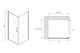 ABBER Душевой уголок  Sonnenstrand AG04080M-S100M, размер 80x100 см, двери распашные, стекло 6 мм AG04080M-S100M