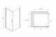 ABBER Душевой уголок  Sonnenstrand AG04080M-S90M, размер 80x90 см, двери распашные, стекло 6 мм AG04080M-S90M - фото 153376