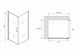 ABBER Душевой уголок  Sonnenstrand AG04090M-S75M, размер 90x75 см, двери распашные, стекло 6 мм AG04090M-S75M - фото 153388