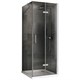 ABBER Душевой уголок  Zart AG08080P-S101, размер 80x100 см, двери складные, стекло 6 мм AG08080P-S101 - фото 153518