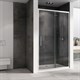 ABBER Душевая дверь  Schwarzer Diamant AG30150H, ширина 150 см, двери раздвижные, стекло 6 мм AG30150H - фото 153606