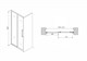 ABBER Душевая дверь  Schwarzer Diamant AG30150H, ширина 150 см, двери раздвижные, стекло 6 мм AG30150H - фото 153609