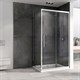 ABBER Душевой уголок  Schwarzer Diamant AG30140H-S70, размер 140x70 см, двери раздвижные, стекло 6 мм AG30140H-S70 - фото 154051
