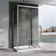 ABBER Душевой уголок  Schwarzer Diamant AG30140H-S70-S70, размер 140x70 см, двери раздвижные, стекло 6 мм AG30140H-S70-S70 - фото 154056