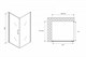 ABBER Душевой уголок  Sonnenstrand AG04090B-S80B, размер 90x80 см, двери распашные, стекло 6 мм AG04090B-S80B - фото 154275