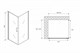 ABBER Душевой уголок  Sonnenstrand AG04090-S100, размер 90x100 см, двери распашные, стекло 6 мм AG04090-S100 - фото 154283