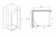 ABBER Душевой уголок  Zart AG08090-S91, размер 90x90 см, двери распашные, стекло 6 мм AG08090-S91 - фото 154567
