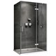 ABBER Душевой уголок  Zart AG08120-S91, размер 120x90 см, двери распашные, стекло 6 мм AG08120-S91 - фото 154600