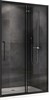 ABBER Душевая дверь  Schwarzer Diamant AG30100BH, ширина 100 см, двери раздвижные, стекло 6 мм - фото 154876