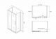 ABBER Душевой уголок  Schwarzer Diamant AG30110BH-S70B-S70B, размер 110x70 см, двери раздвижные, стекло 6 мм AG30110BH-S70B-S70B - фото 154976