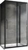 ABBER Душевой уголок  Schwarzer Diamant AG30150BH-S80B-S80B, размер 150x80 см, двери раздвижные, стекло 6 мм AG30150BH-S80B-S80B - фото 155072