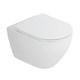 BELBAGNO Комплект 4 в 1 Унитаз подвесной Cezares STYLUS-TOR CZR-6601-TH-TOR с сиденьем CZR-2316-SC + Система инсталляции для унитазов BelBagno BB002-80  с кнопкой смыва BB014-SR-BIANCO CZR-6601-TH-TOR/CZR2316SC/BB002-80/BB014-SR-BIANCO - фото 155606