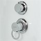 DETO Душевая кабина D120SR, размер 120x80 см, профиль глянцевый хром, стекло матовое D120SR - фото 160085