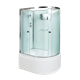 DETO Душевая кабина D120L, размер 120x80 см, профиль глянцевый хром, стекло матовое D120L - фото 160201