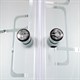 DETO Душевая кабина EM1580N LED, размер 80x80 см, профиль глянцевый хром, стекло с узором EM1580NLED - фото 161060