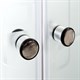 DETO Душевая кабина EM4590N с гидромассажем, размер 90x90 см, профиль глянцевый хром, стекло с узором EM4590NGM - фото 162986