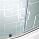 DETO Душевая кабина EM4510 с гидромассажем и электрикой, размер 100x100 см, профиль глянцевый хром, стекло с узором EM4510GM+EL - фото 163208