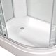 DETO Душевая кабина EM2712L с гидромассажем, размер 120x80 см, профиль глянцевый хром, стекло с узором EM2712LGM - фото 164163