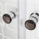 DETO Душевая кабина EM2712L с гидромассажем, размер 120x80 см, профиль глянцевый хром, стекло с узором EM2712LGM - фото 164179