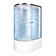 DETO Душевая кабина EM4512RN LED с гидромассажем, размер 120x80 см, профиль глянцевый хром, стекло с узором EM4512RNLED+GM - фото 164394