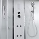 DETO Душевая кабина EM4517 с гидромассажем и электрикой, размер 170x90 см, профиль глянцевый хром, стекло с узором EM4517GM+EL - фото 165086