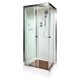 DETO Душевая кабина K401S, размер 100x100 см, профиль хром, стекло прозрачное K401S - фото 170739