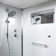 DETO Душевая кабина K401S, размер 100x100 см, профиль хром, стекло прозрачное K401S - фото 170744
