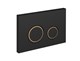 CERSANIT Кнопка TWINS для LINK PRO/VECTOR/LINK/HI-TEC пластик черный матовый с рамкой - фото 171132
