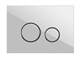 CERSANIT Кнопка TWINS для LINK PRO/VECTOR/LINK/HI-TEC стекло белый - фото 171136