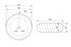 ABBER Раковина накладная  Bequem AC2115 белая, диаметр 40 см - фото 171411