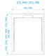 RGW STL Душевой поддон квадратный  STL MB Черный мрамор, размер 90x90 см 52211099-14