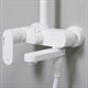 WASSERKRAFT Душевая система-стойка со смесителем с изливом, белый Soft-touch - фото 175161