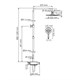 WASSERKRAFT Душевая система-стойка с термостатическим смесителем с изливом, белый / хром - фото 175513