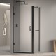 RGW Passage Душевой уголок PA-36-1B (PA-06B + Z-060-2B + держатель O-204B), прямоугольный, размер 90x80 см, двери распашные 410836198-014