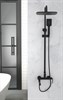 BELBAGNO Acqua Душевая стойка со смесителем для ванны, верхним и ручным душем, черный ACQUA-VSCM-NERO ACQUA-VSCM-NERO - фото 179326