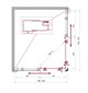 BELBAGNO Uno-195 Душевой уголок прямоугольный, размер 120х90 см, двери раздвижные, стекло 5 мм UNO-195-AH-2-120/90-C-Cr - фото 180698