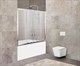 BELBAGNO Unique Шторка на ванну, размер 150 см, двери раздвижные, стекло 5 мм UNIQUE-VF-2-150/180-140-P-Cr - фото 182907