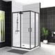 BELBAGNO Uno-195 Душевой уголок прямоугольный, размер 100х80 см, двери раздвижные, стекло 5 мм - фото 183341