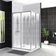 BELBAGNO Uno-195 Душевой уголок прямоугольный, размер 120х100 см, двери раздвижные, стекло 5 мм UNO-195-AH-2-120/100-CH-CR - фото 183369