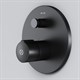AM.PM F85A45722 X-Joy TouchReel смеситель д/ванны/душа, монтируемый в стену, черный, шт. - фото 185458