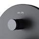 AM.PM F85A45722 X-Joy TouchReel смеситель д/ванны/душа, монтируемый в стену, черный, шт. - фото 185462