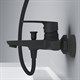 AM.PM F90A10022 Gem, смеситель для ванны/душа излив 179 мм, черный, шт. - фото 185549